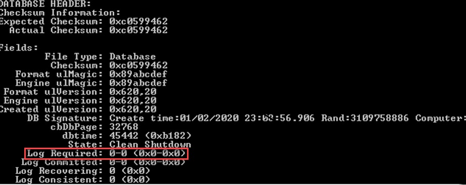 Repair the Exchange Database